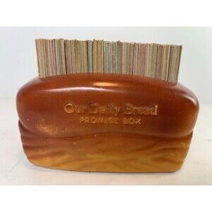 Vintage Our Daily Bread Promise Box Bible Scripture Cards Family Small Cards Vtg